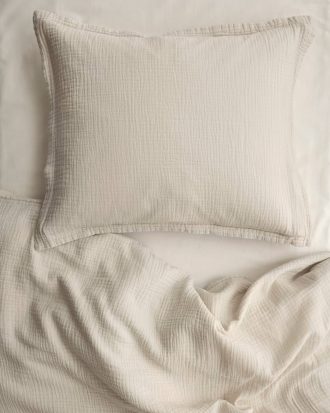 Ellos - Örngott Candela i muslin - Beige - 50X90