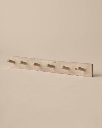 &Home - Kroklist Lanta 6 krokar 60 cm - Natur