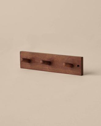 &Home - Kroklist Lanta 3 krokar 30 cm - Brun