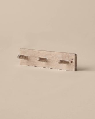 &Home - Kroklist Lanta 3 krokar 30 cm - Natur