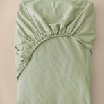 &Home - Dra på-lakan Heaven i bomull - Grön - 120X200