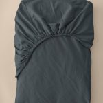 &Home - Dra på-lakan Heaven i bomull - Svart - 160X200