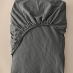 &Home - Dra på-lakan Heaven i bomull - Grå - 180X200