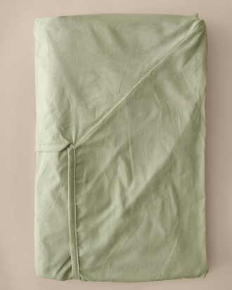 &Home - Kuvertlakan Heaven i bomull - Grön - 140X200