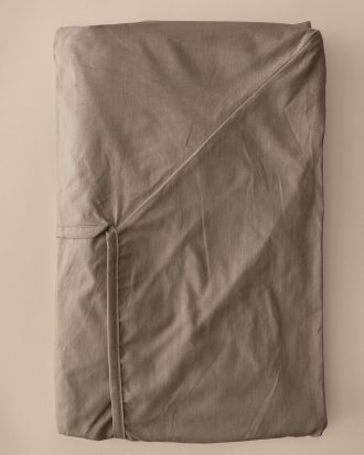 &Home - Kuvertlakan Heaven i bomull - Brun - 140X200