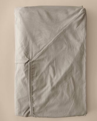 &Home - Kuvertlakan Heaven i bomull - Grå - 140X200