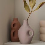 Ellos - Vas Dshape höjd 25 cm - Grå