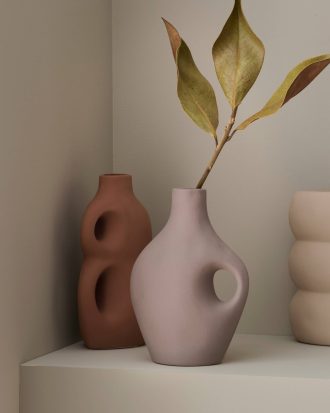 Ellos - Vas Dshape höjd 25 cm - Grå