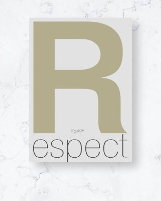 Malerifabrikken - Poster / R espect / Plano - Beige - 70X100