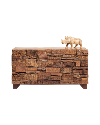 KARE Design - Sidobord Shanti Surprise Puzzle - Brun