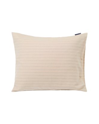 Lexington - Örngott Striped Lyocell/Cotton Pillowcase - Beige - 65X65
