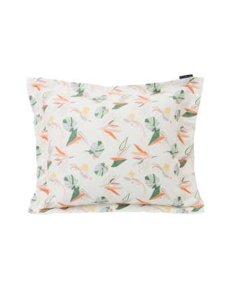 Lexington - Örngott Printed Cotton Sateen Pillowcase - Vit - 65X65
