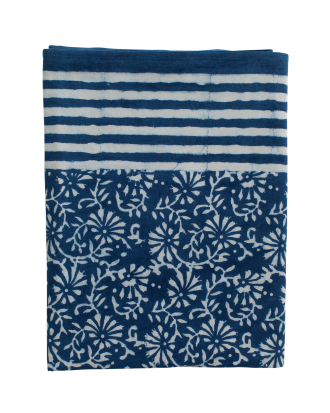 Chamois - Bomullsduk Indigo - Blå - 170X270