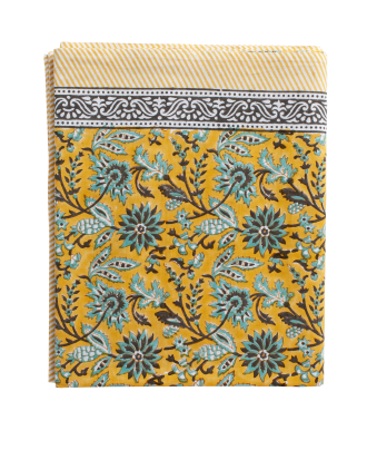 Chamois - Bomullsduk Indian Summer - Gul - 170X270