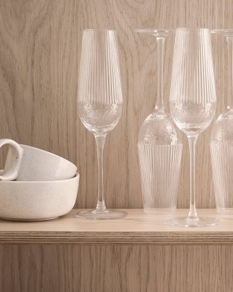 Ellos - Champagneglas Vanity 4-pack - Transparent