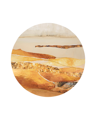 Malerifabrikken - Tavla Element Fire - Orange - 90X90