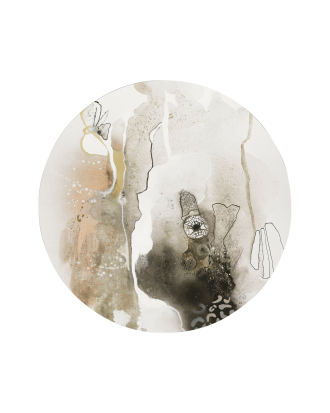 Malerifabrikken - Tavla Aqua Sketch 1 - Beige - 90X90