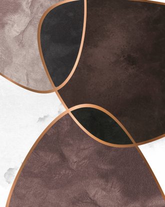 Malerifabrikken - Poster Velvet Shapes 4 - Brun - 70X100