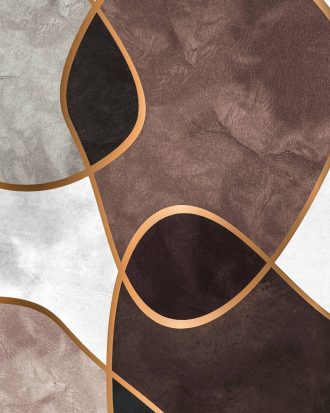 Malerifabrikken - Poster Velvet Shapes 3 - Brun - 70X100