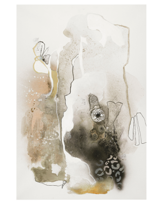 Malerifabrikken - Poster Aqua Sketch 1 - Beige - 70X100