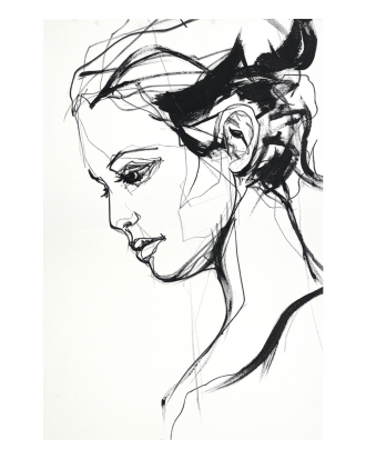 Malerifabrikken - Poster Silhouette 2 - Vit - 70X100