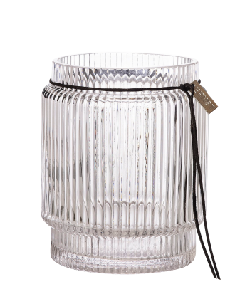 ERNST - Glasvas randig struktur Ø 12