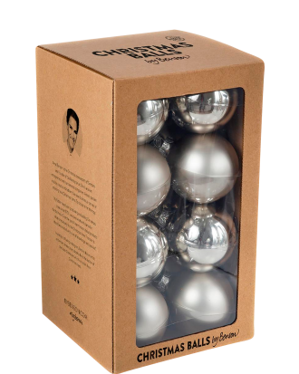 by Benson - Julgranskulor 16-pack - Silver