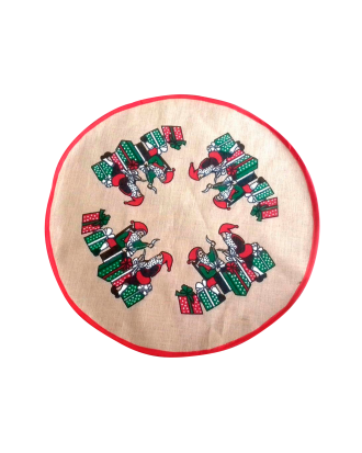 by Benson - Julgransmatta - Santa - Beige - 100