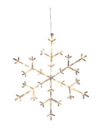 Star Trading - Snöflinga Icy 47cm - Transparent