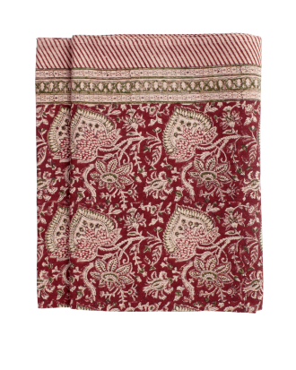 Chamois - Linneduk Oriental - Röd - 170X270