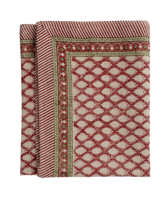 Chamois - Linneduk Cypress - Röd - 170X270