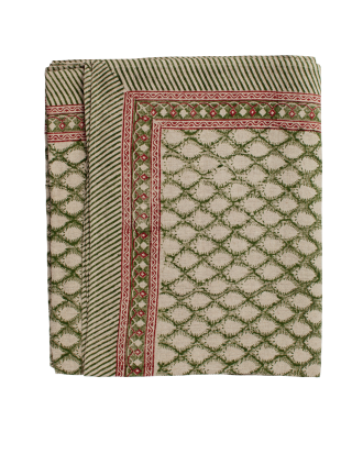 Chamois - Linneduk Cypress - Grön - 150X350