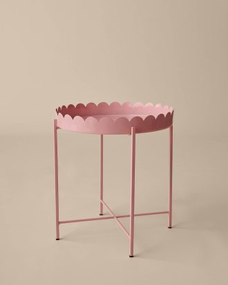 &Home - Sidobord Sunny Ø 42 cm - Rosa