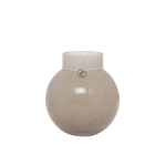 ERNST - Glasvas rund Ø 13 cm, h 14 cm - Beige
