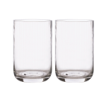 ERNST - Dricksglas 2-pack, räfflade - Transparent