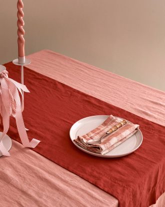 Ellos - Löpare Malva Christmas Edition - Röd - 45X150