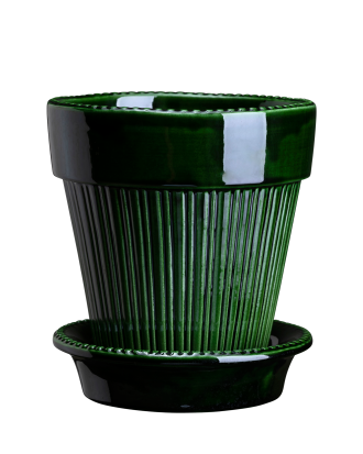 Bergs Potter - Kruka med fat Simona GLAZED