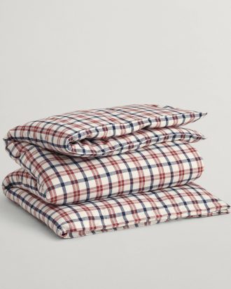 Gant - Påslakan Flannel - Röd - 150X210