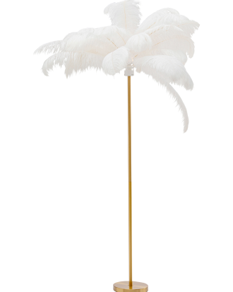 KARE Design - Golvlampa Feather Palm - Vit