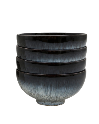 Denby - Skål Halo Ø 13 cm 4-pack - Svart
