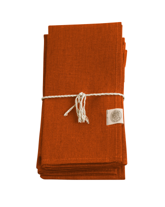 Lovely Linen - Servett Classic 4-pack - Orange