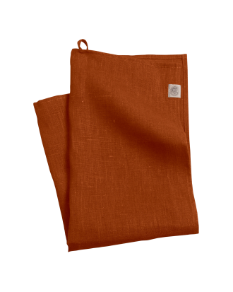 Lovely Linen - Handduk Classic - Orange - 50X70