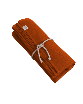 Lovely Linen - Duk Classic Rund - Orange - 200X200