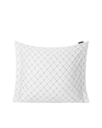 Lexington - Örngott Signature Star Sateen Pillowcase - Vit - 50X60