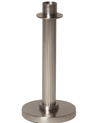 Lexington - Ljusstake Candle Holder Metal Candle Holder with Striped Structure Ø 10 cm