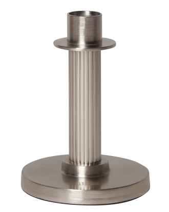 Lexington - Ljusstake Candle Holder Metal Candle Holder with Striped Structure Ø 10 cm