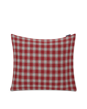 Lexington - Örngott Checked Cotton Flannel Pillowcase - Röd - 50X60