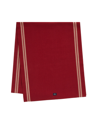 Lexington - Löpare Organic Cotton Rib Runner with Side Stripes - Röd - 50X250