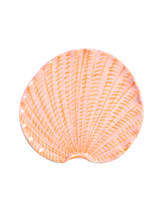 &k Amsterdam - Tallrik Shellegance Medium - Rosa