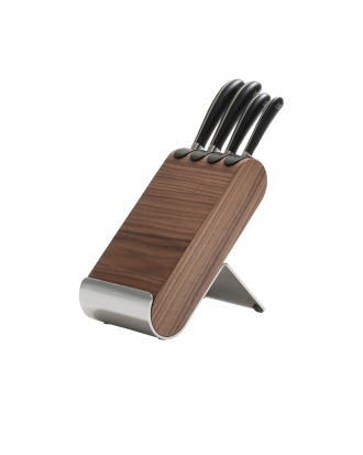 Robert Welch - Knivblock Signature Q Valnöt inkl. 4 knivar - Natur